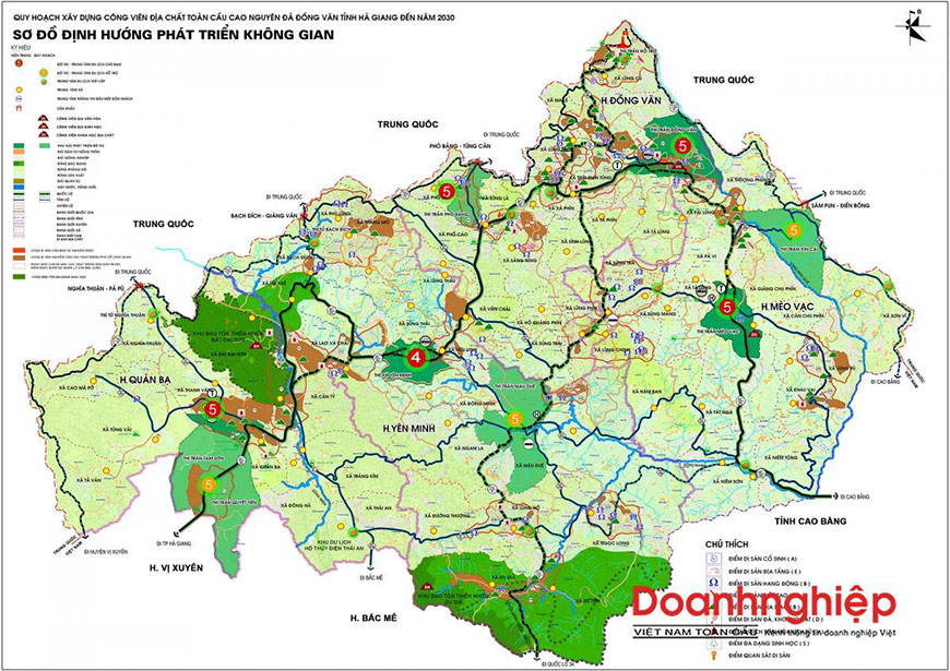 Map of Ha Giang Province