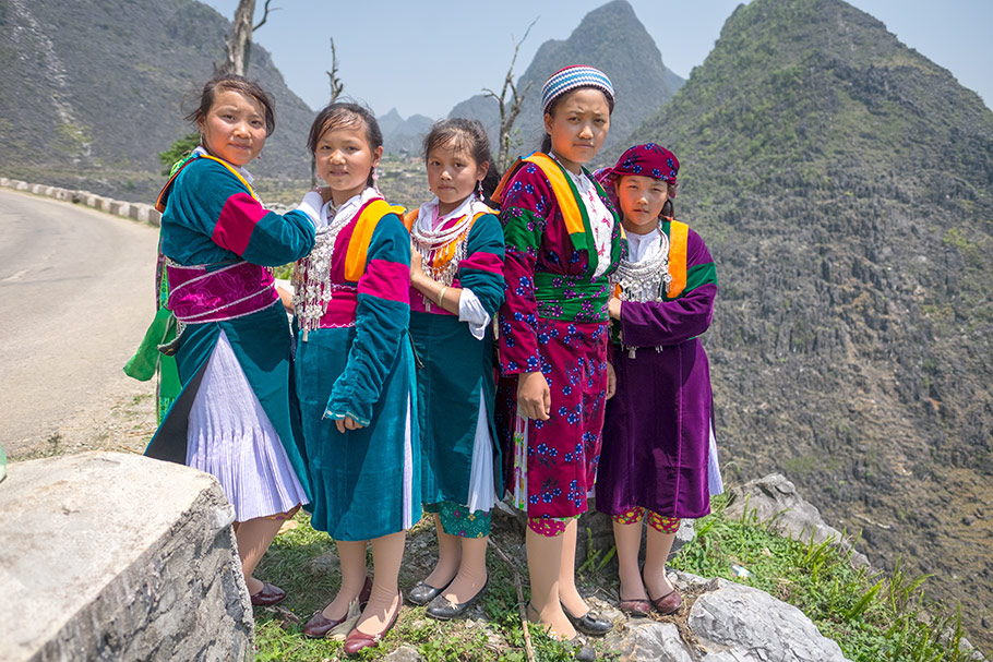 colourful costumes of the ethnic minorities